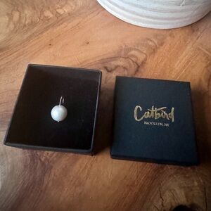 Catbird Gumball Pearl 14k gold Earring (single)